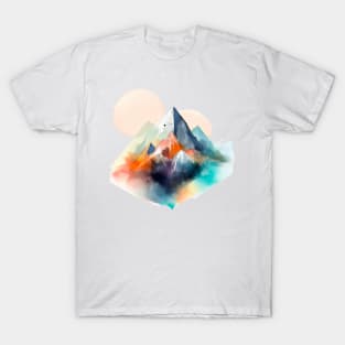 Mountain watercolor painting T-Shirt